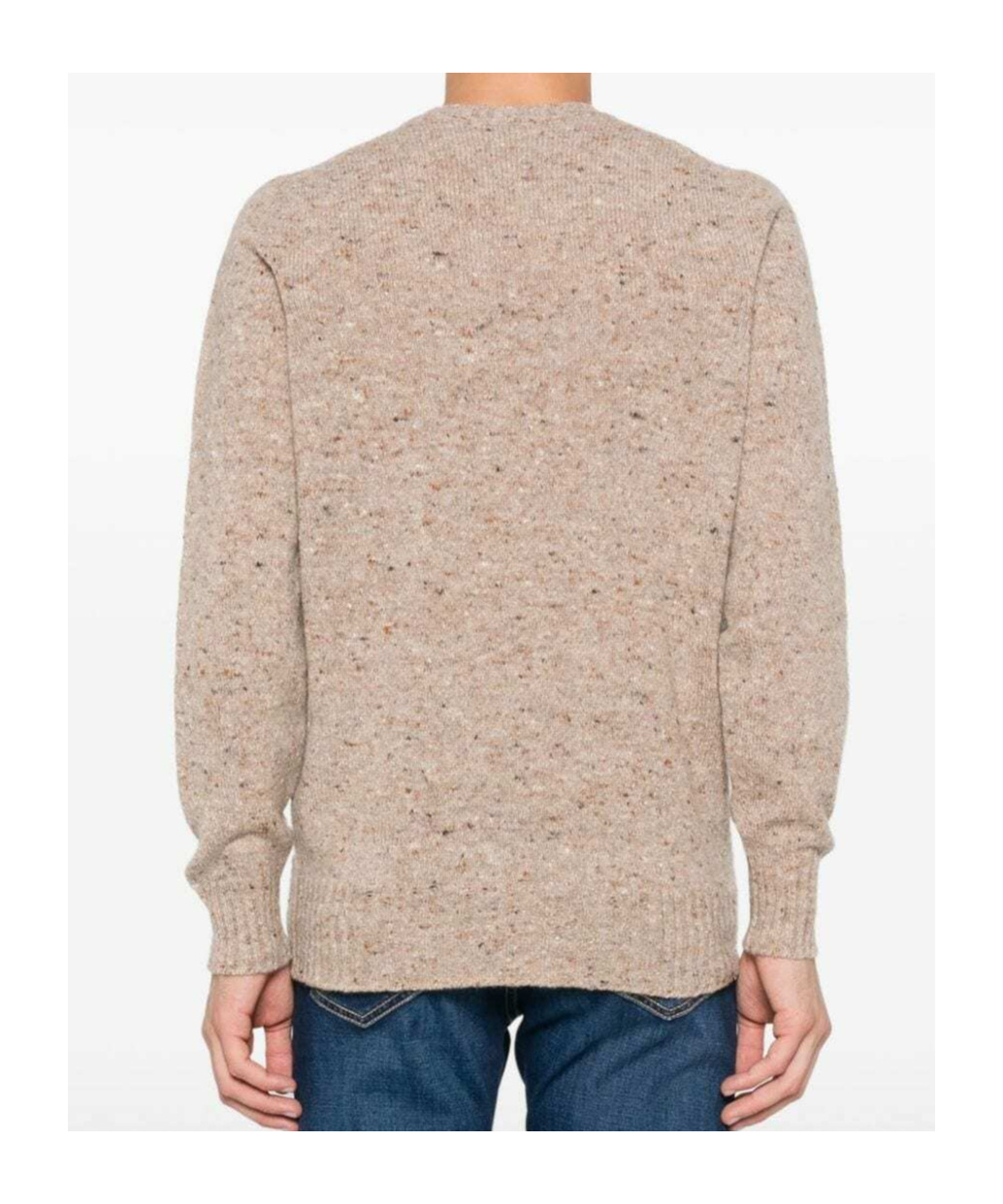 Drumohr Beige Long Sleeves Knitted Sweater In Nude