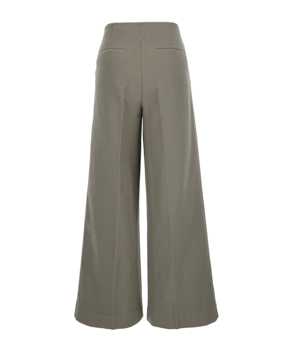 Totême Wide Leg High Waisted Trousers In Gray