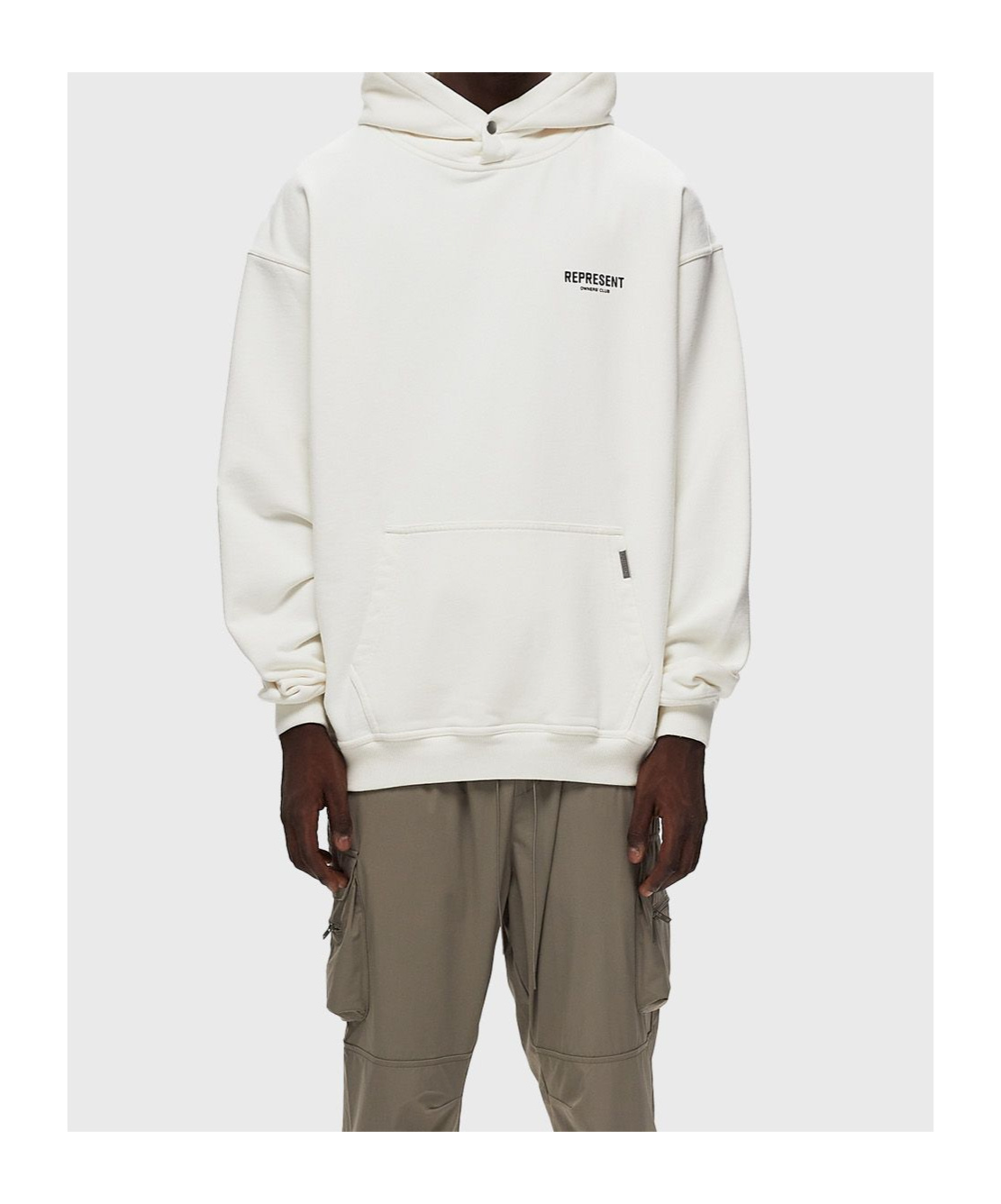 Represent Hooded Sweater In White