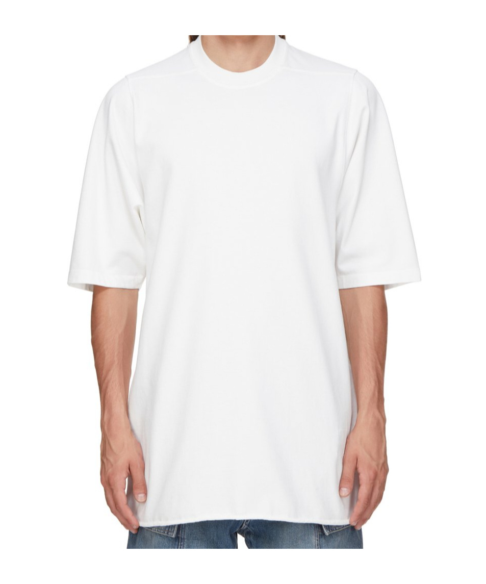 Rick Owens Drkshdw Crew-neck Cotton T-shirt In White