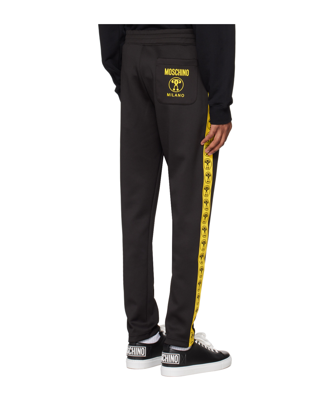 Moschino Printed Pattern Sweatpants In Black