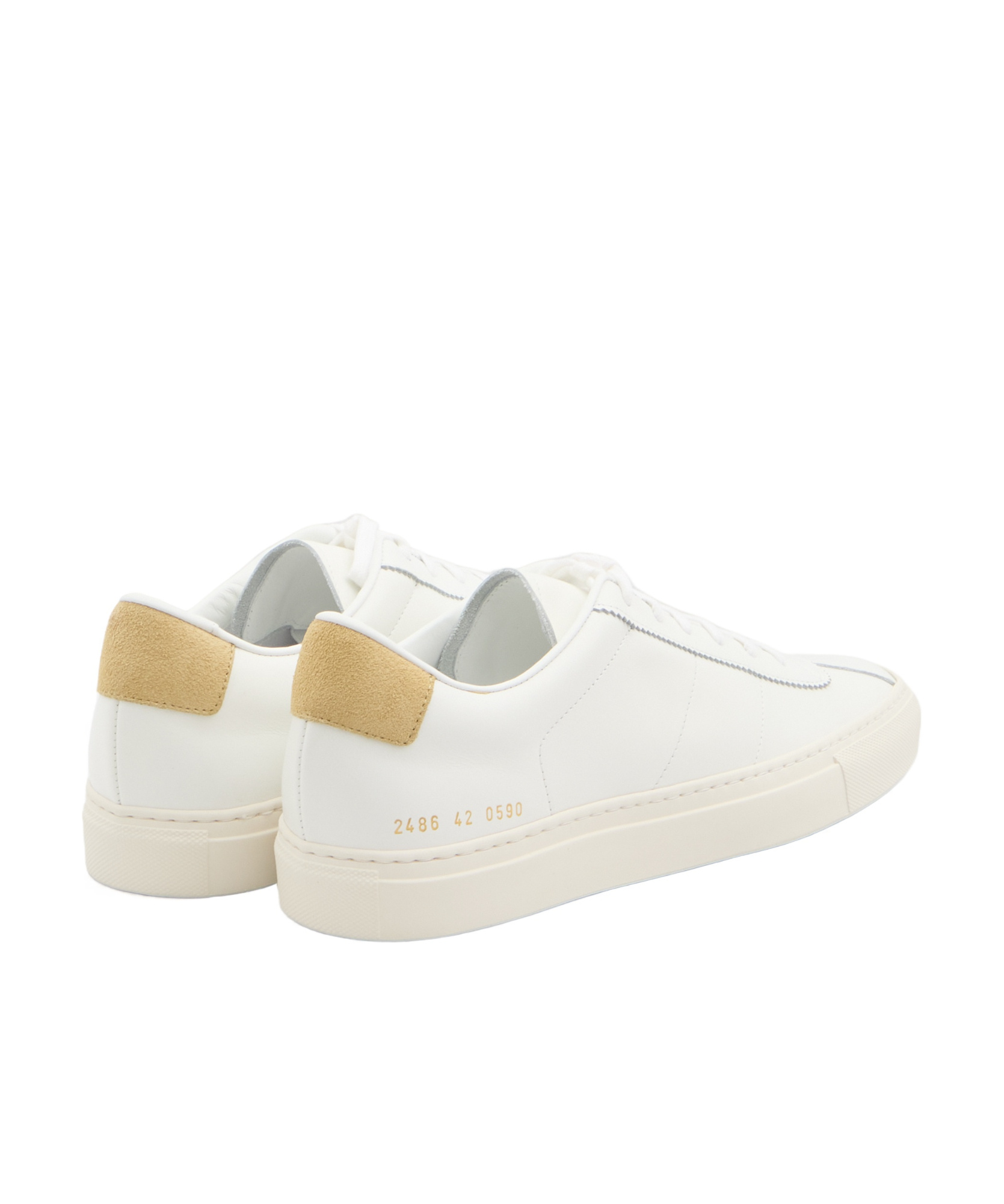 Common Projects Round Toe Sneakers In White