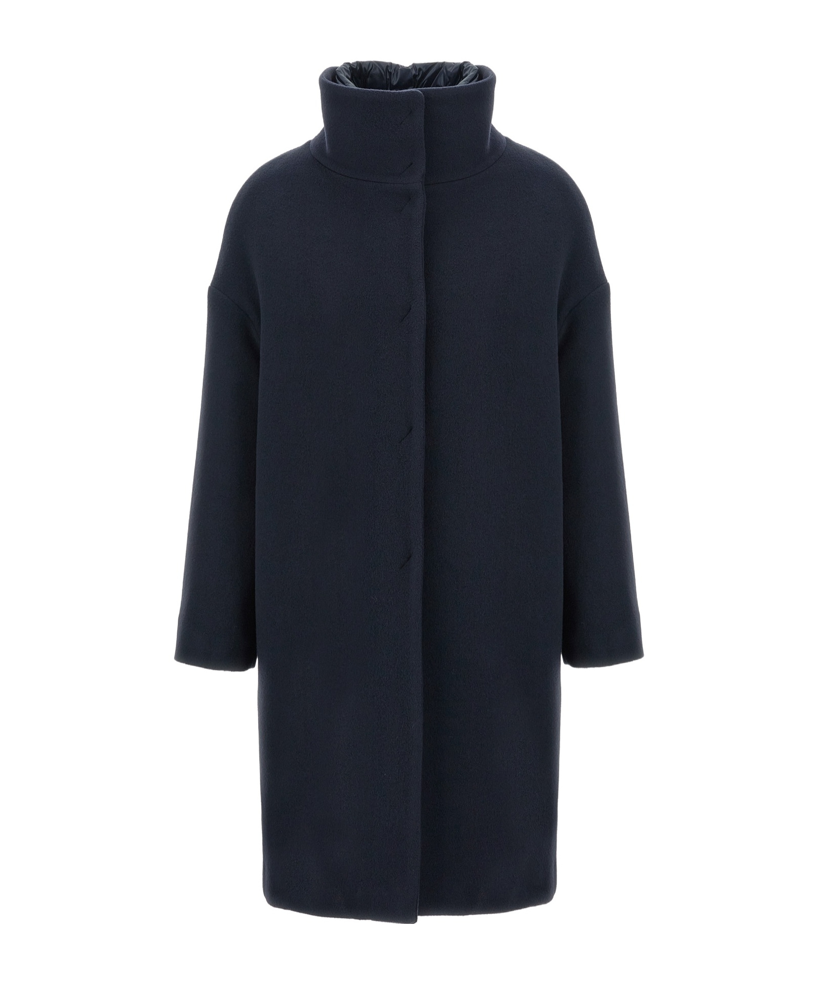Herno Coat Insert Down Jacket In Black