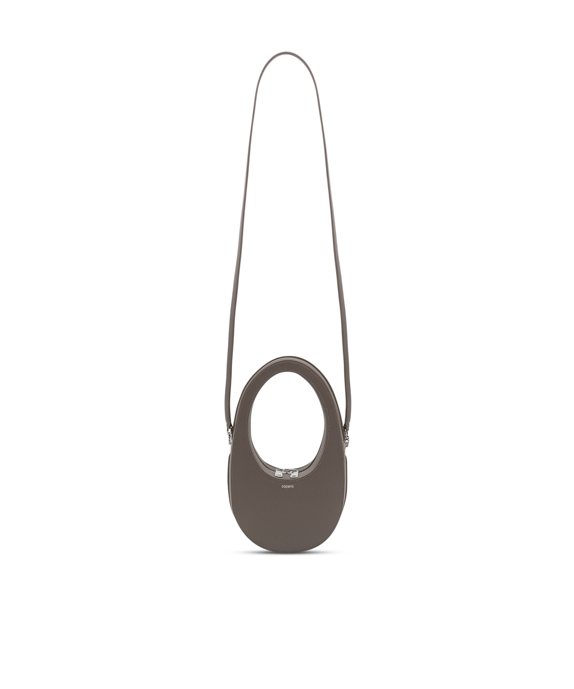 Coperni Swipe Zipped Mini Shoulder Bag In Black