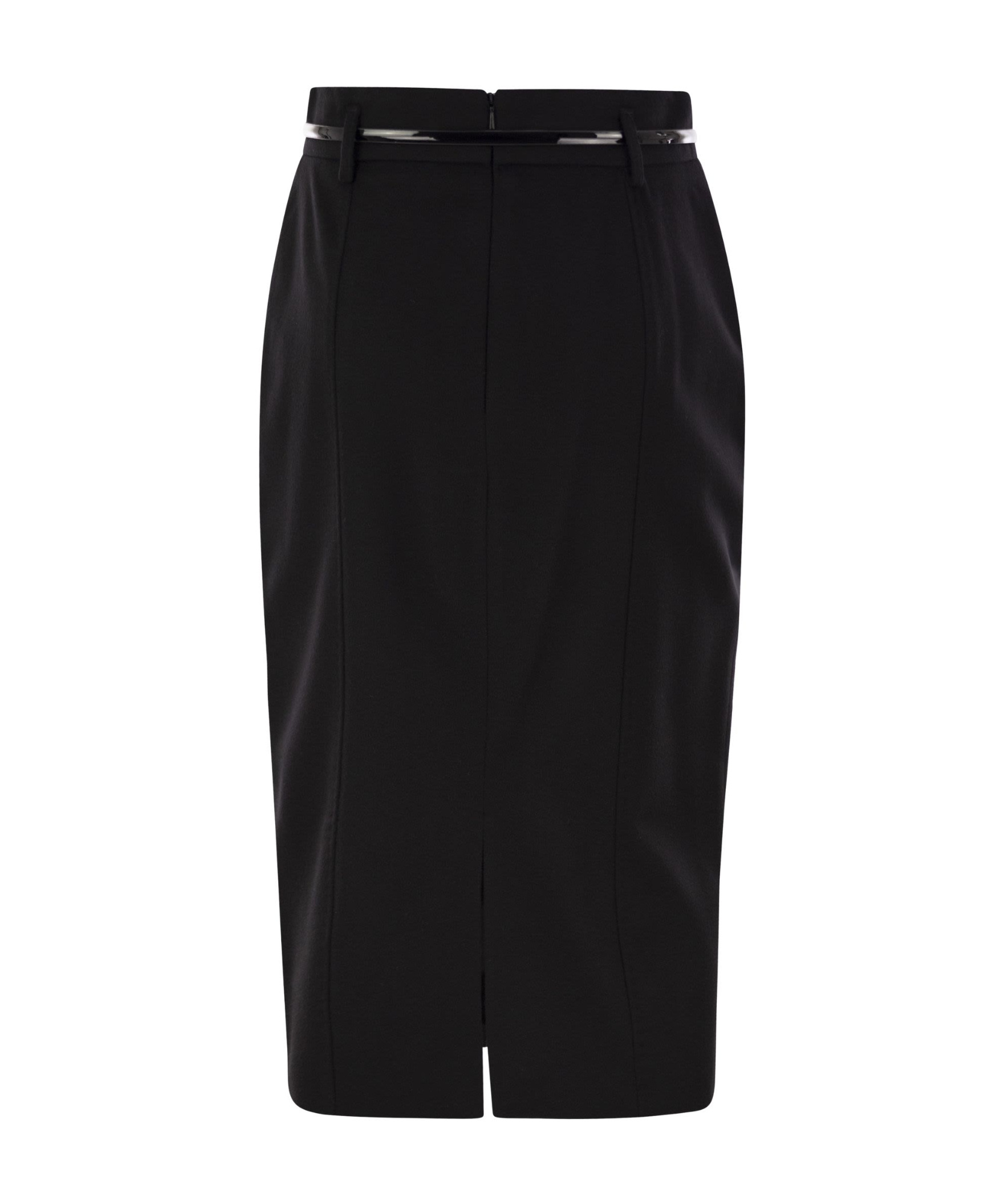 Max Mara Ginseng Midi Skirt In Black