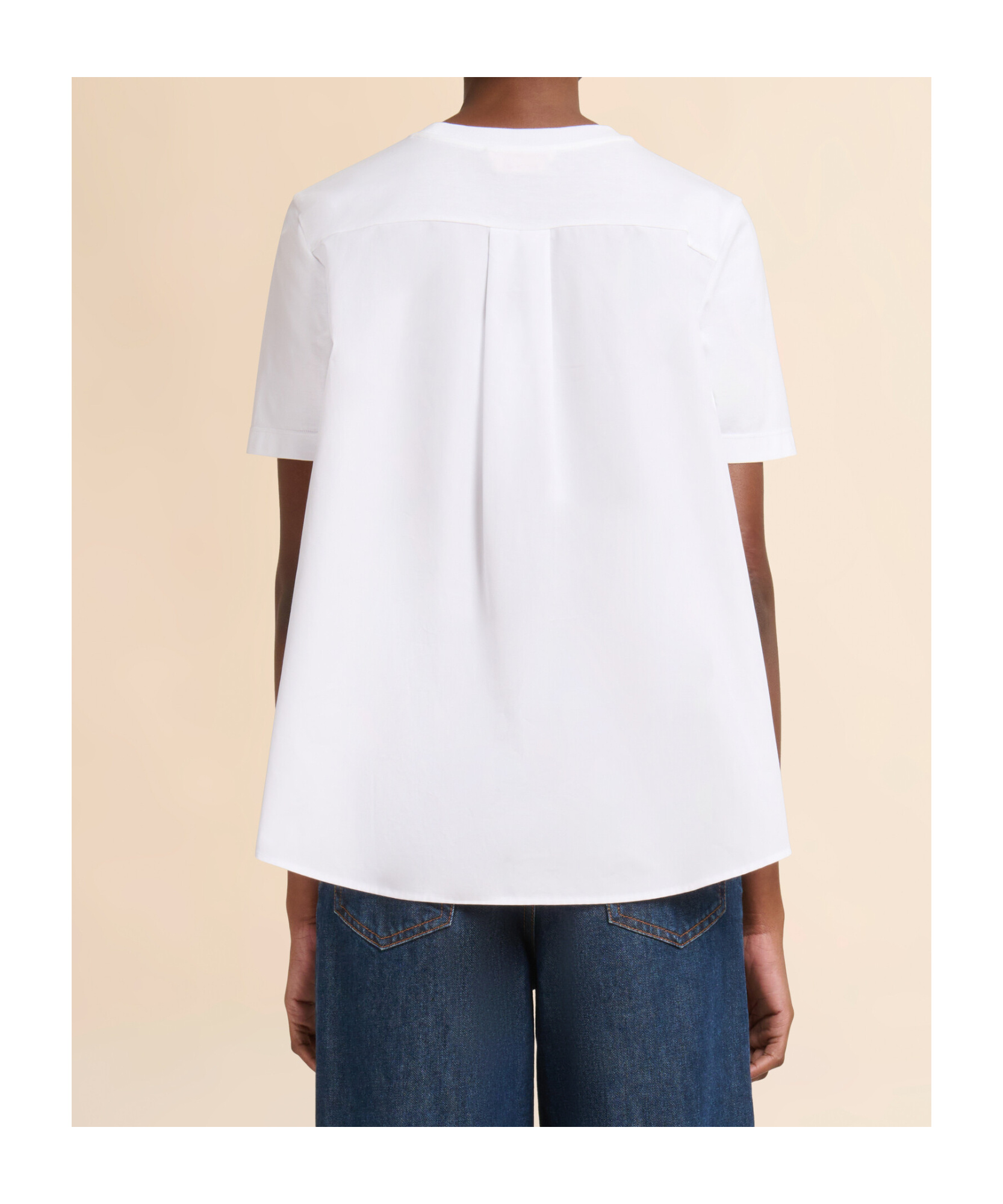 Marni Mending Logo Cotton Poplin Pocket T-shirt In White