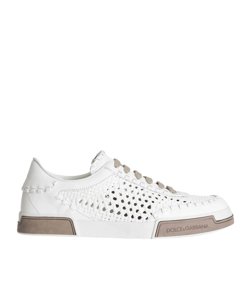 Dolce & Gabbana Men Mesh Panel Sneakers In White