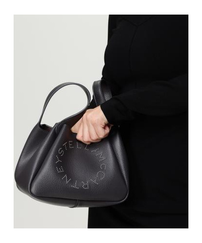 Stella Mccartney Logo-embossed Tote Bag In Black
