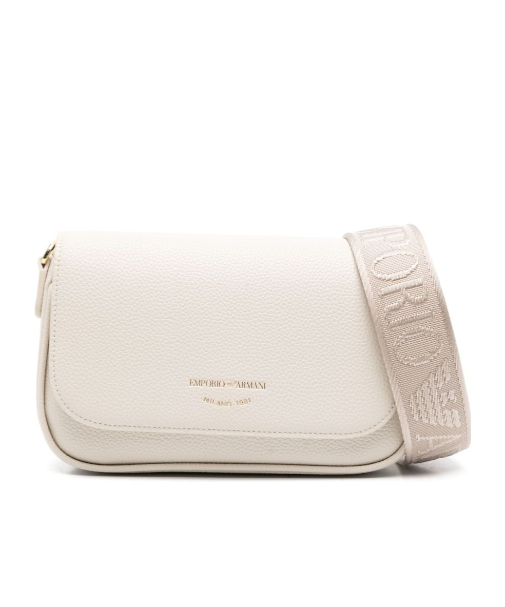 Shop Emporio Armani Deer-print Mini Bag In White