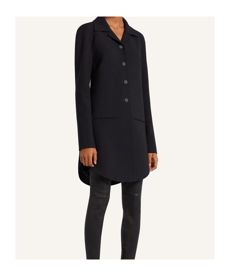Courrèges Tailored Button-front Coat In Blue