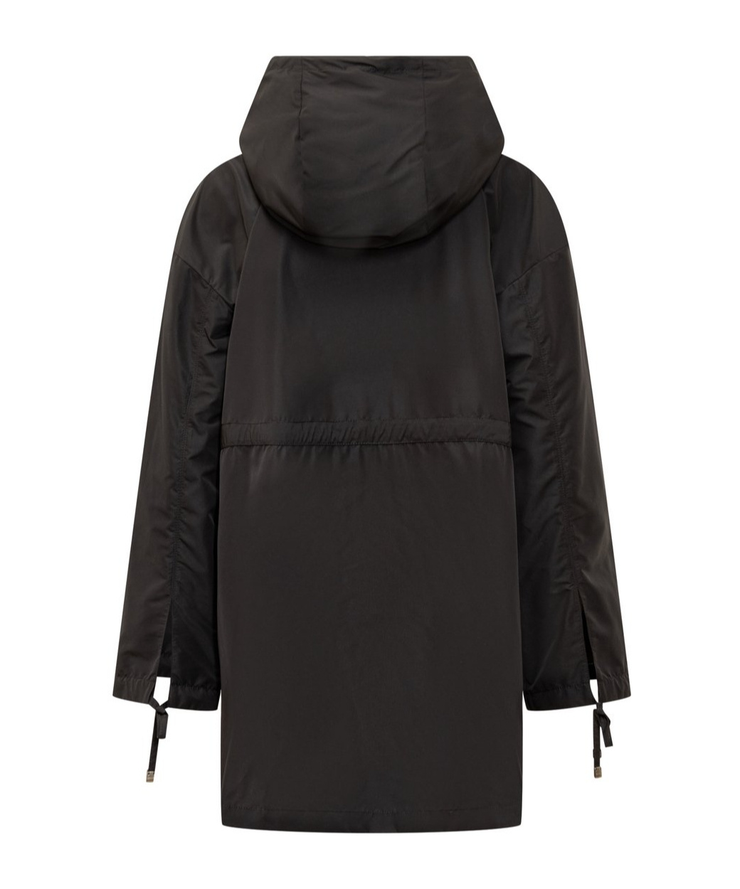 Shop Moncler Parka With Long Sleeves And Hood In Black