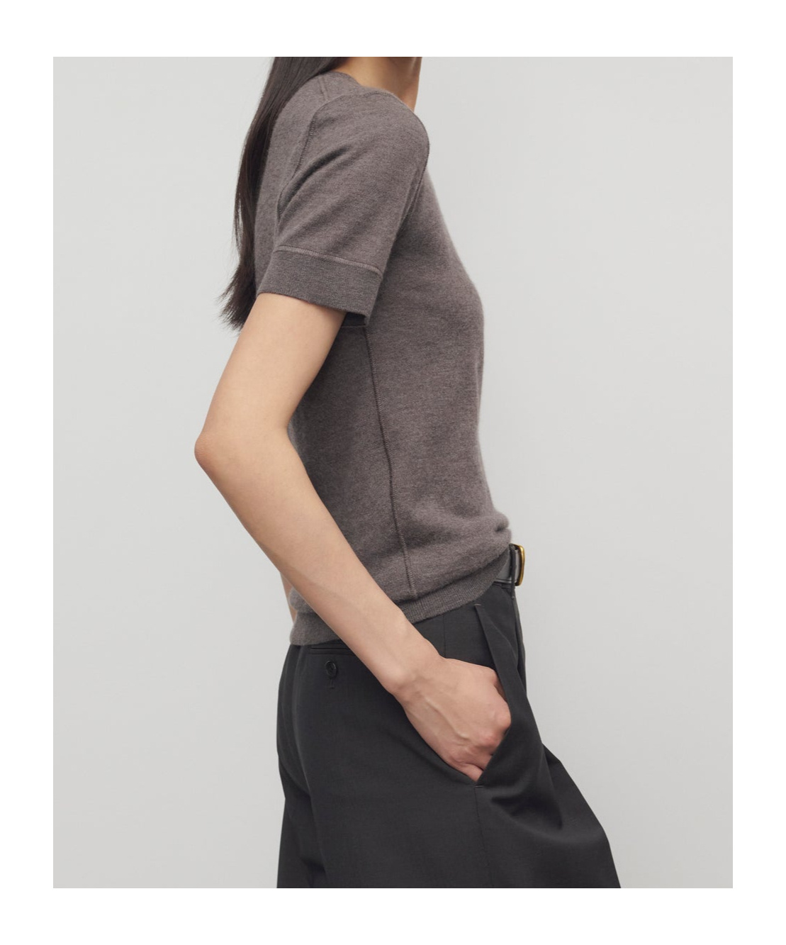 The Row Linnea Top In Cashmere In Brown