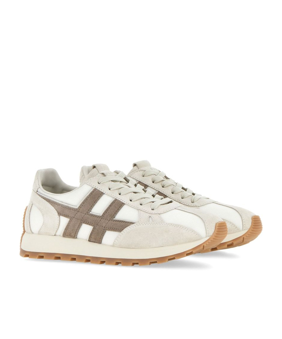 Hogan Men's 86er Suede And Mesh Sneakers In White
