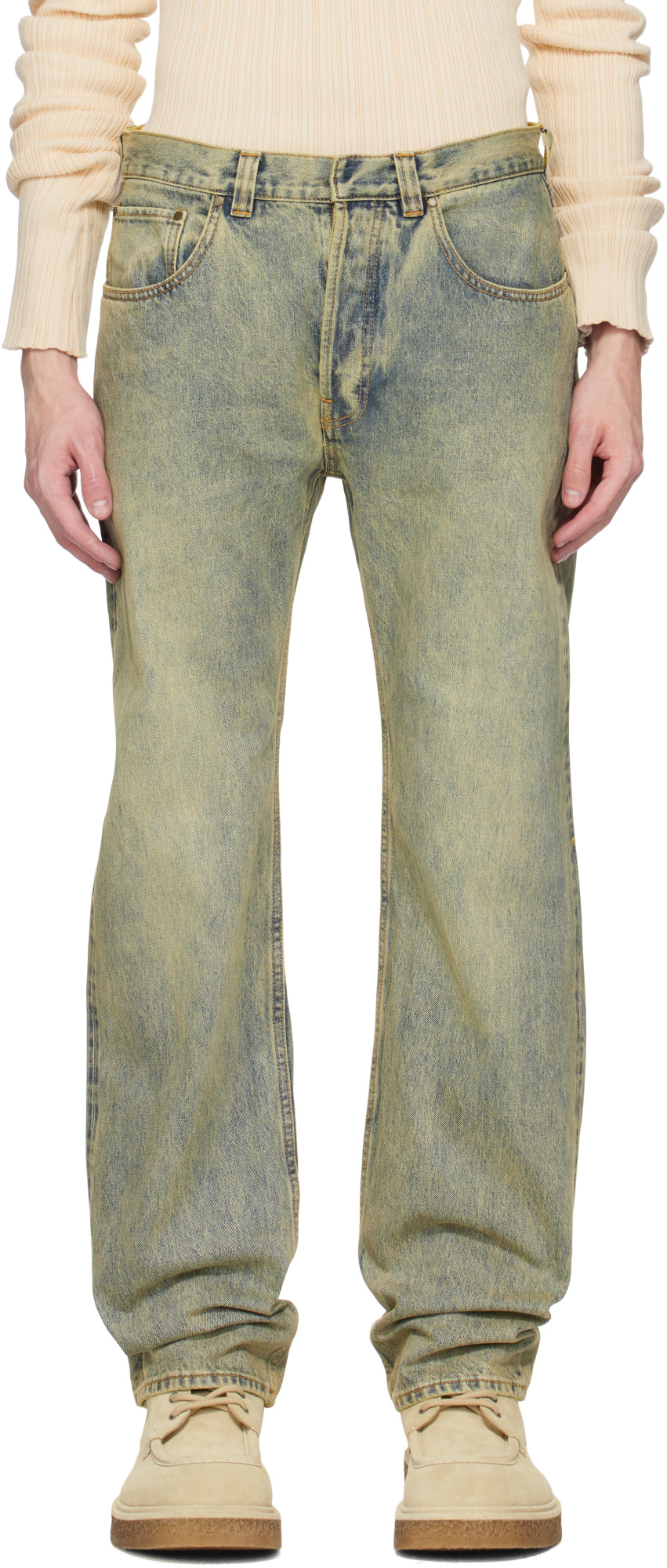 Entire Studios Slem Jeans In Surface Wave