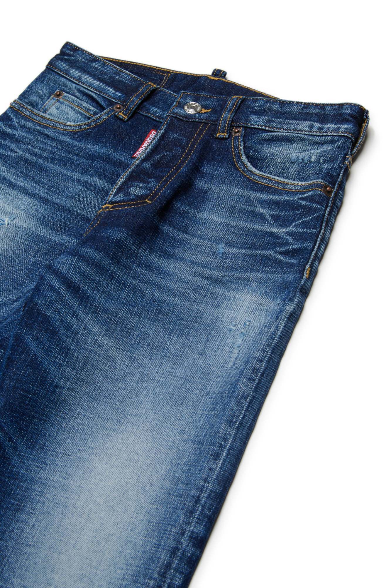 Dsquared2 Kids Regular Fit Jeans In Blue