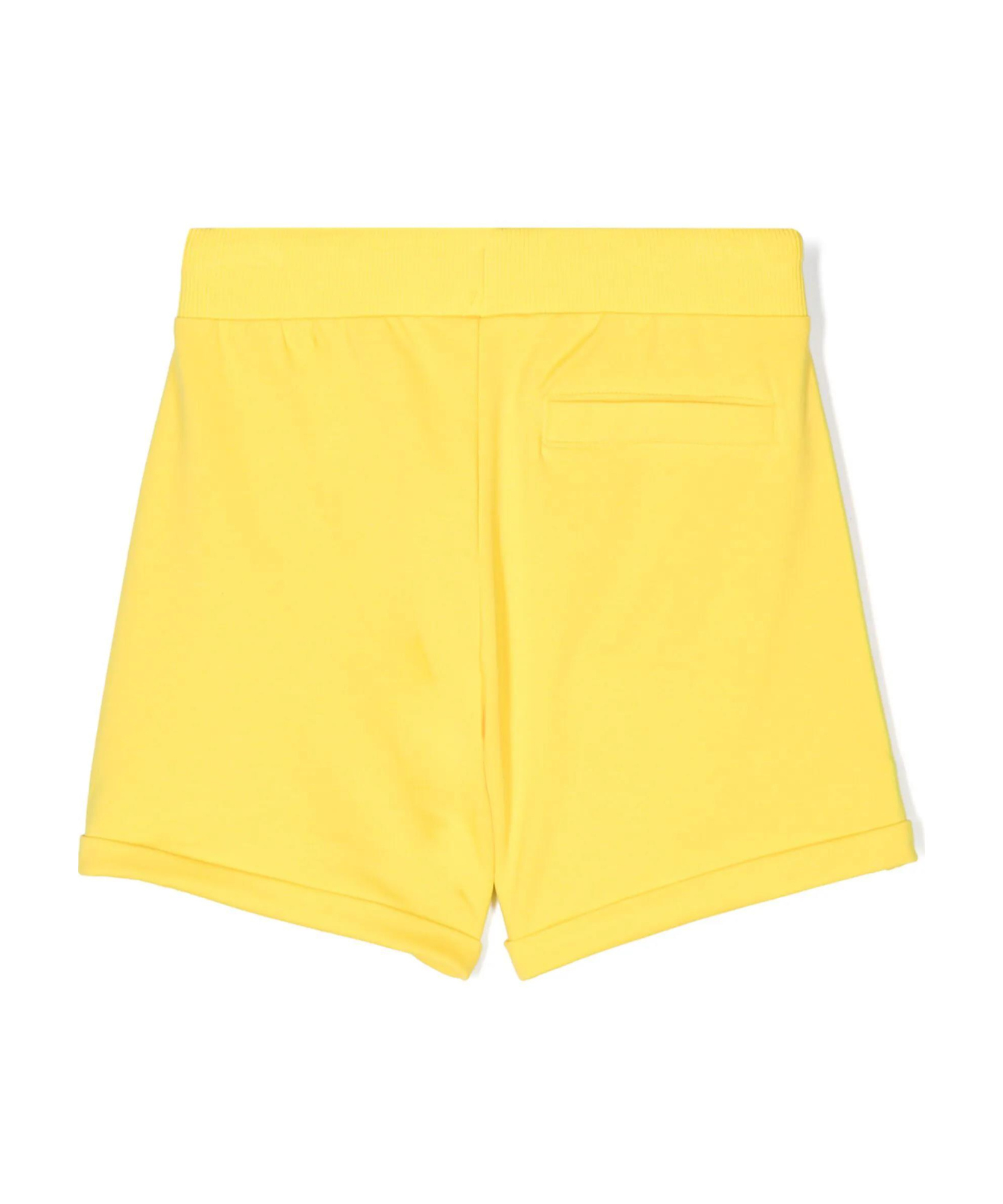 Moschino Beach-print Track Shorts In Yellow