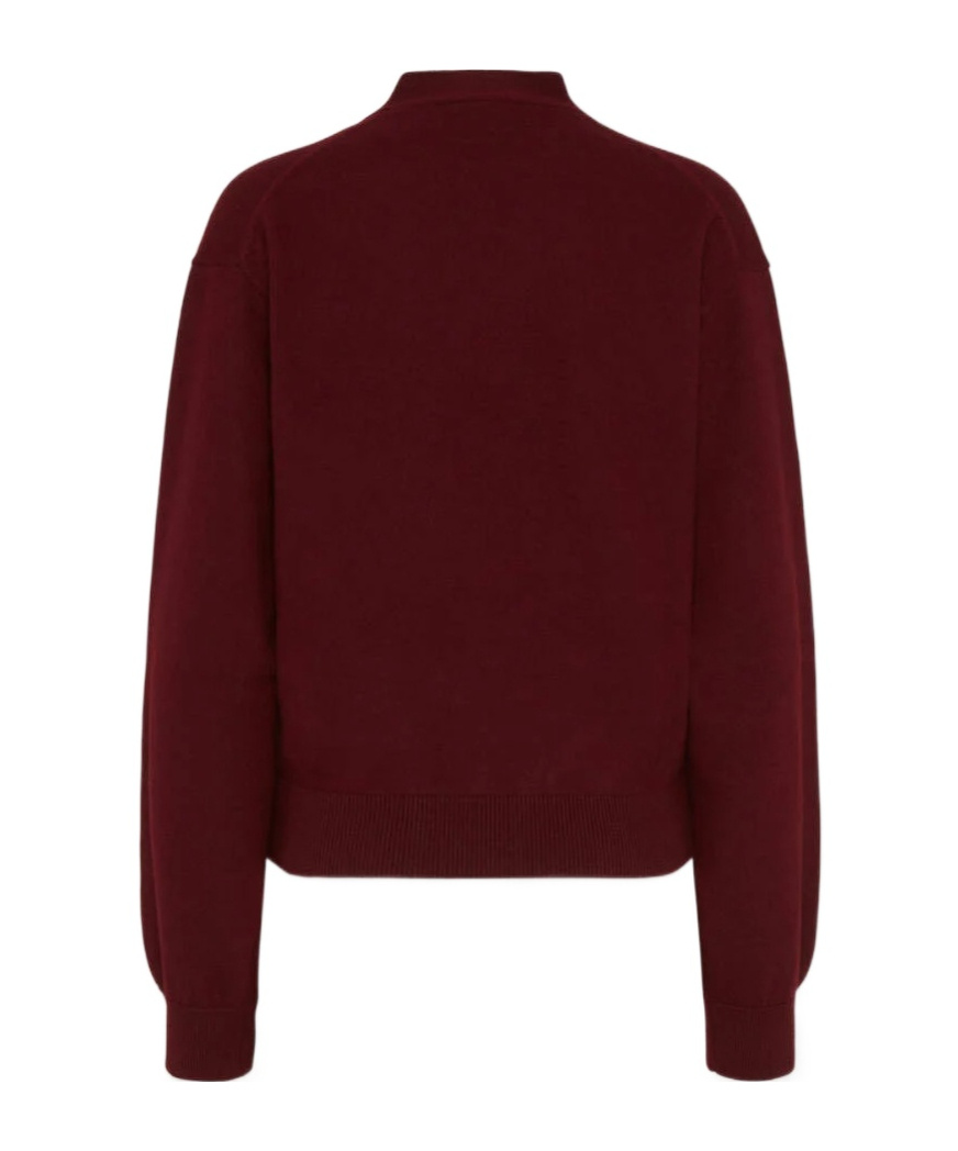 Dsquared2 Cropped Sweater Sweaters And Cardigans Bordeaux In Transparent