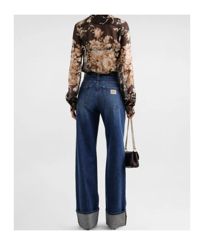 Dolce & Gabbana 5-pocket Denim Trousers In Blue