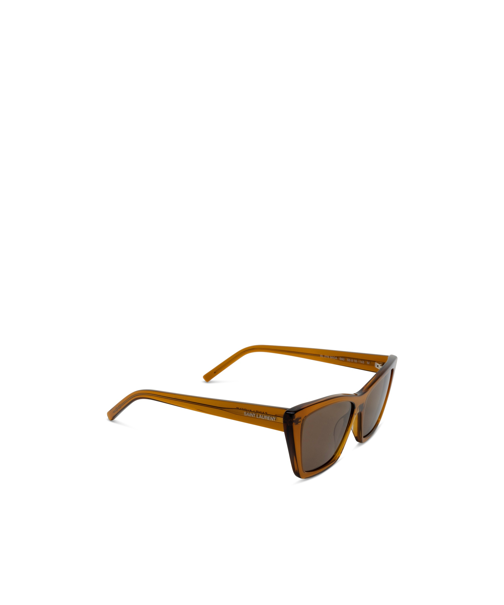 Saint Laurent Eyewear Cat-eye Frame Sunglasses In Green