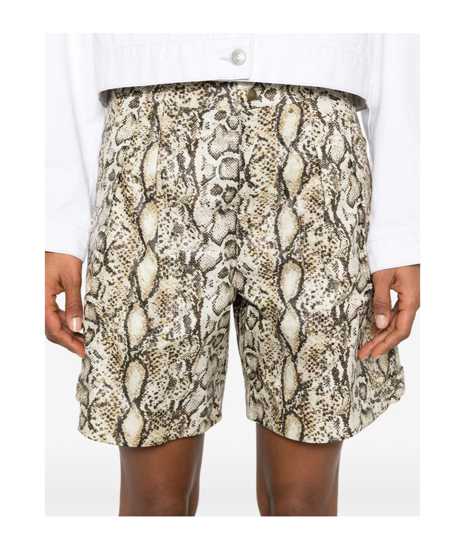 Isabel Marant Belted Shorts In Nude