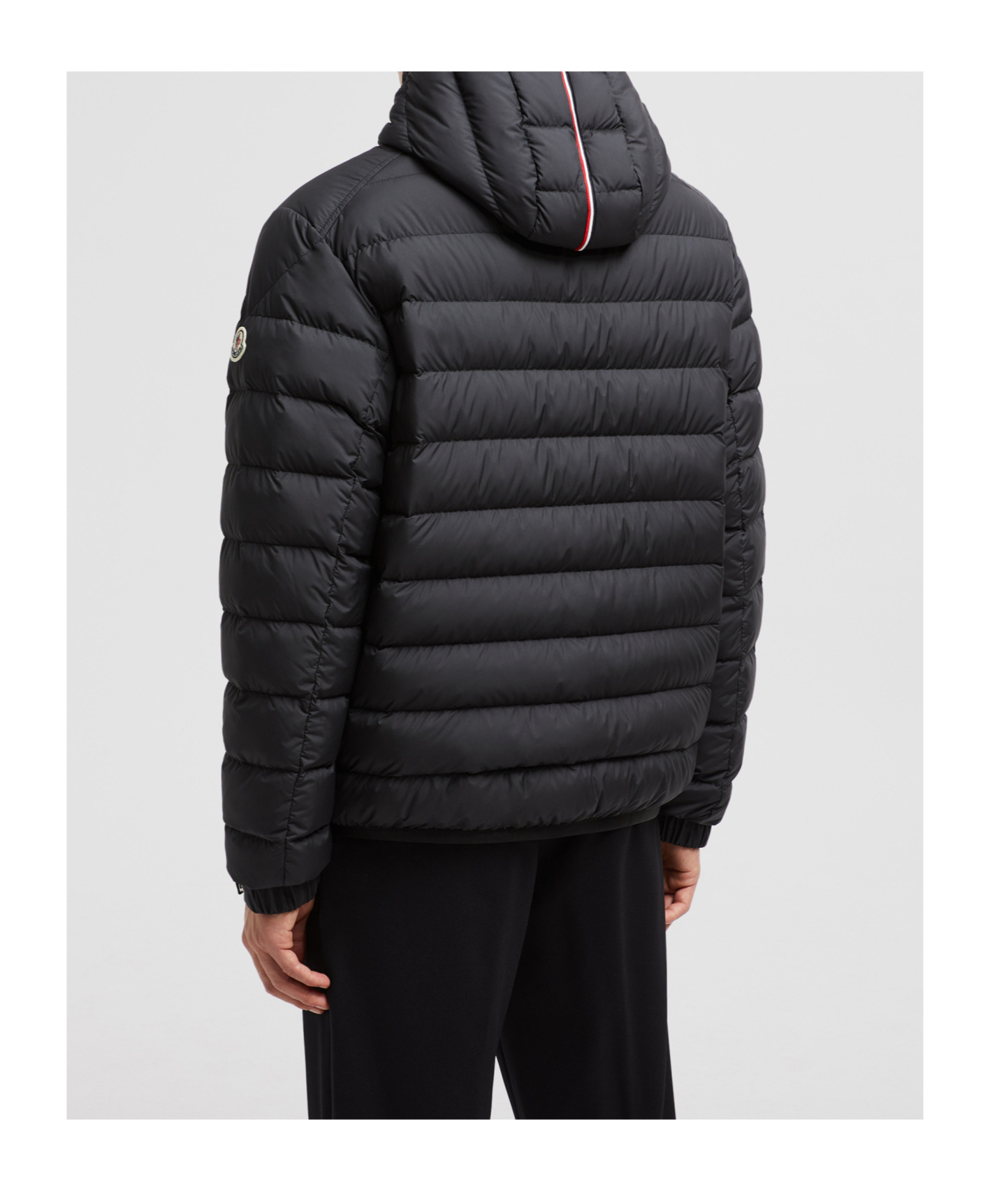 Moncler Zip-up Padded Jacket In Black