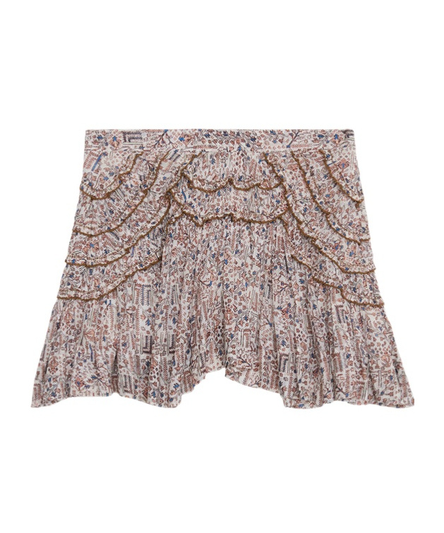 Isabel Marant Étoile Ceola Skirt In Brown