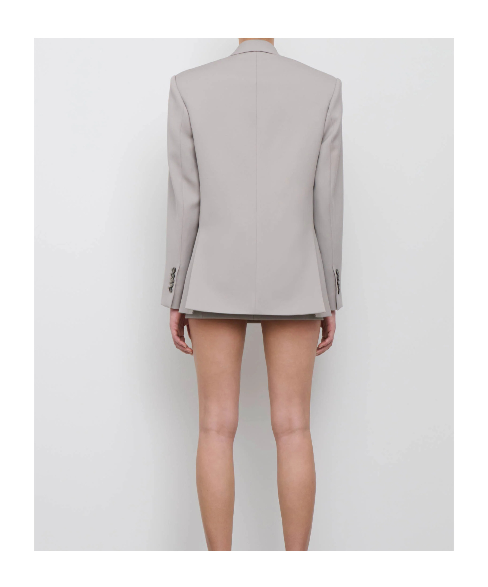 Wardrobe.nyc Double Breasted Blazer In Gray