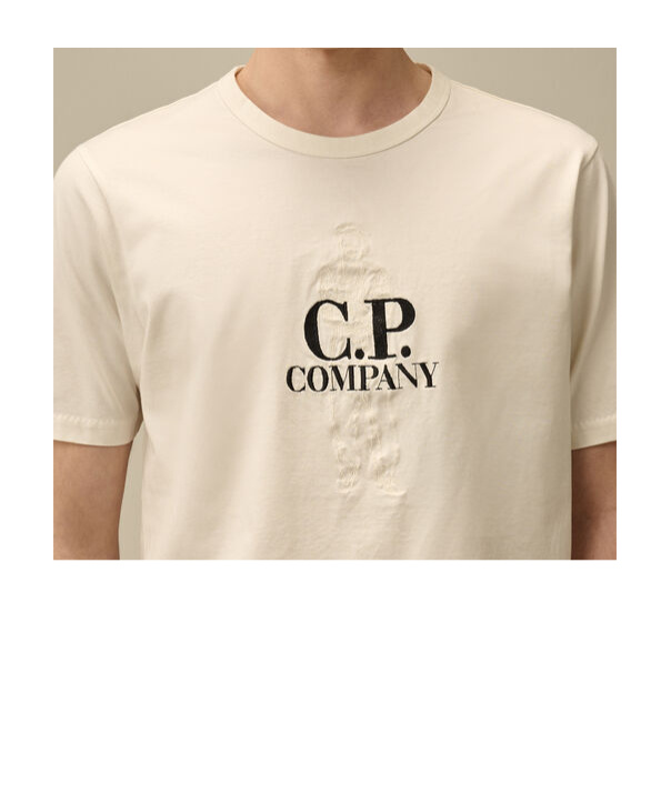 C.p. Company Logo-print T-shirt In Nude