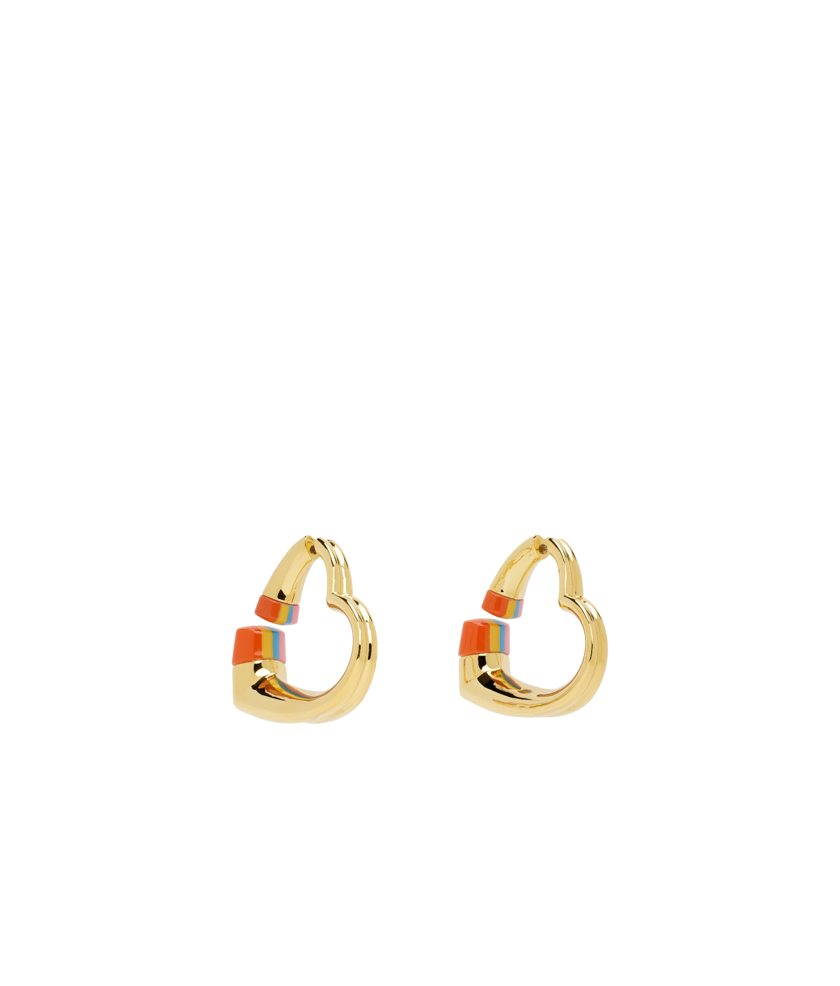 Casablanca Love Earrings In Yellow