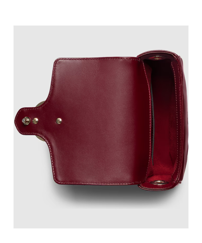 Gucci Gg Marmont Mini Top Handle Bag In Red