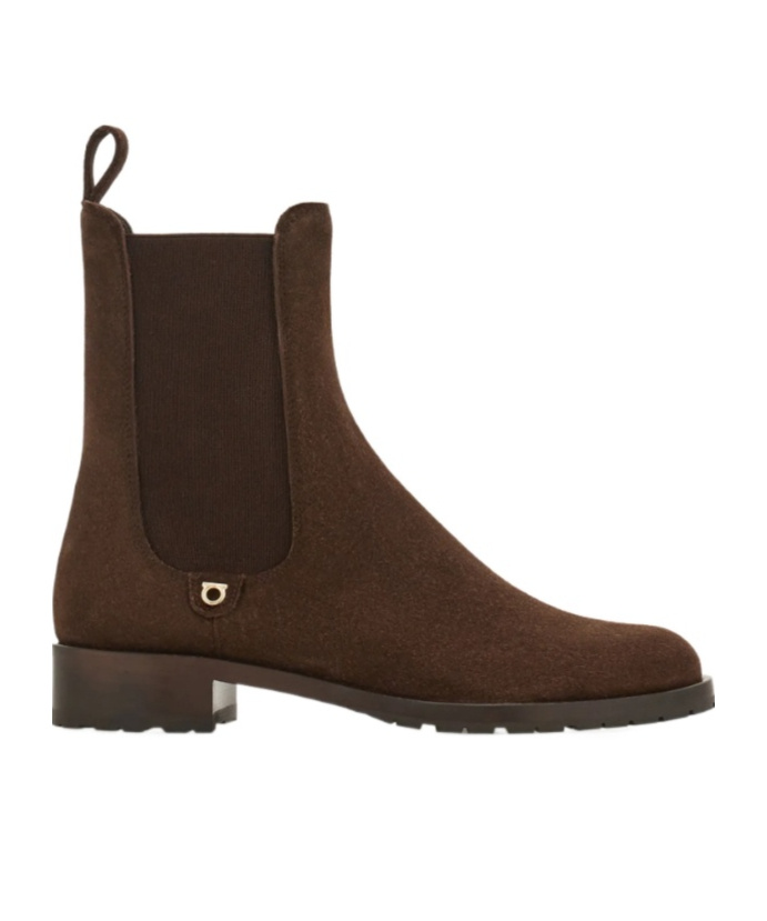 Ferragamo Chelsea Boot In Brown