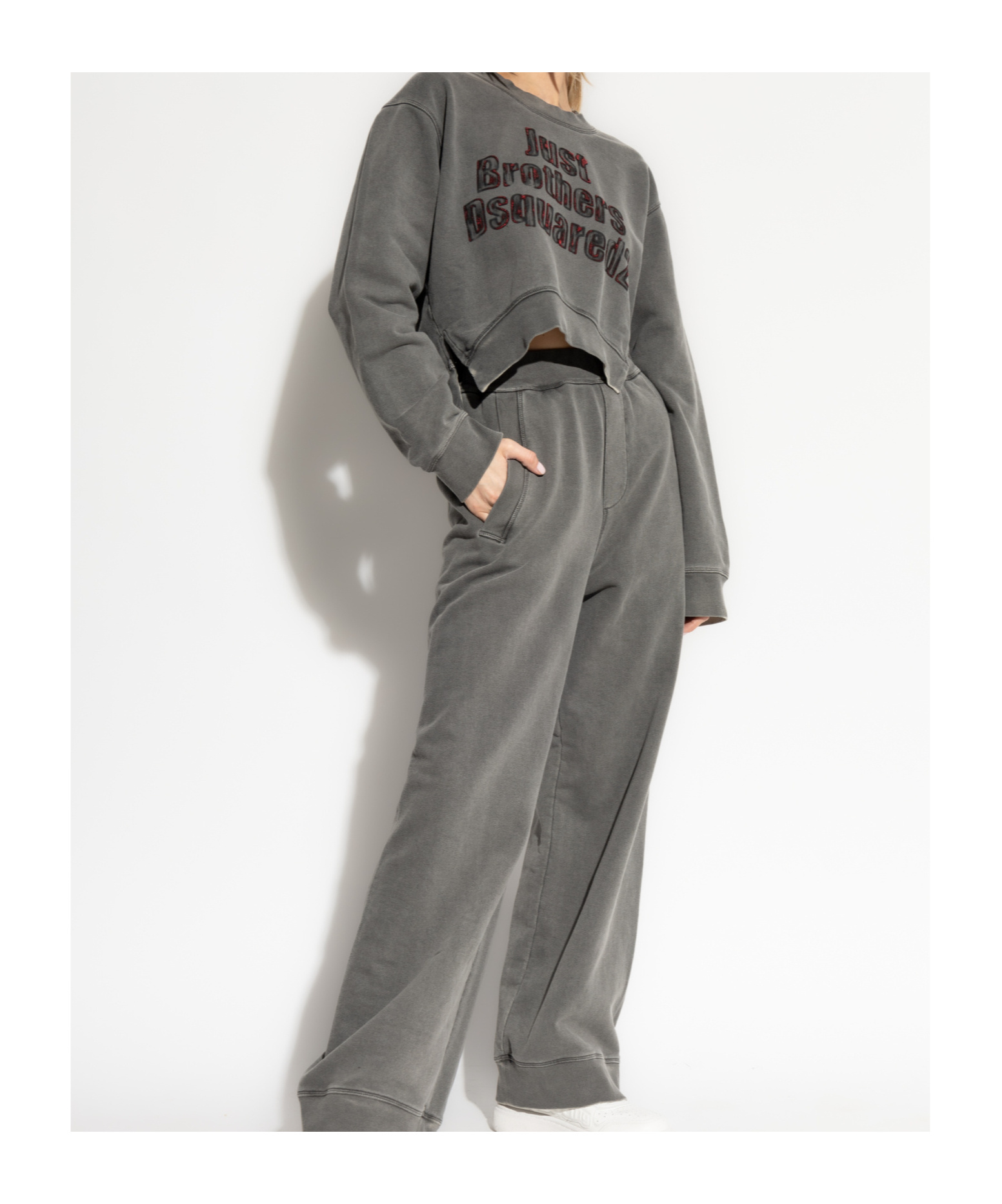 Dsquared2 Cotton Track Pants In Black