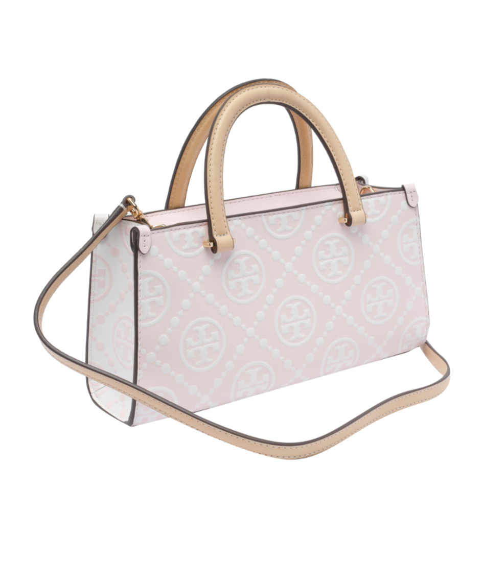 TORY BURCH T MONOGRAM-EMBOSSED E/W TOTE BAG