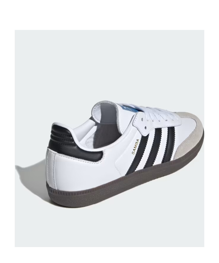 Adidas Originals Womens Silver Metallic Black Gu Samba Og Logo-print Metallic-leather Low-top Trainers Eur 36 / 3 Uk In White