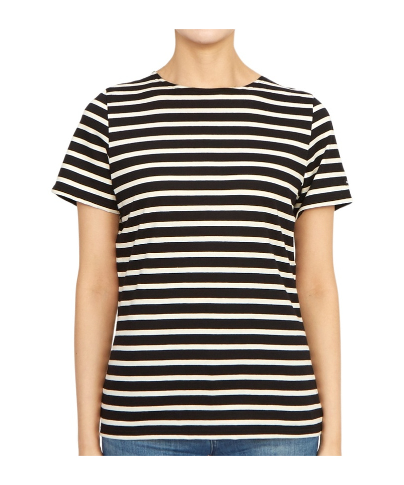 Saint James Striped Short-sleeved T-shirt In Multi