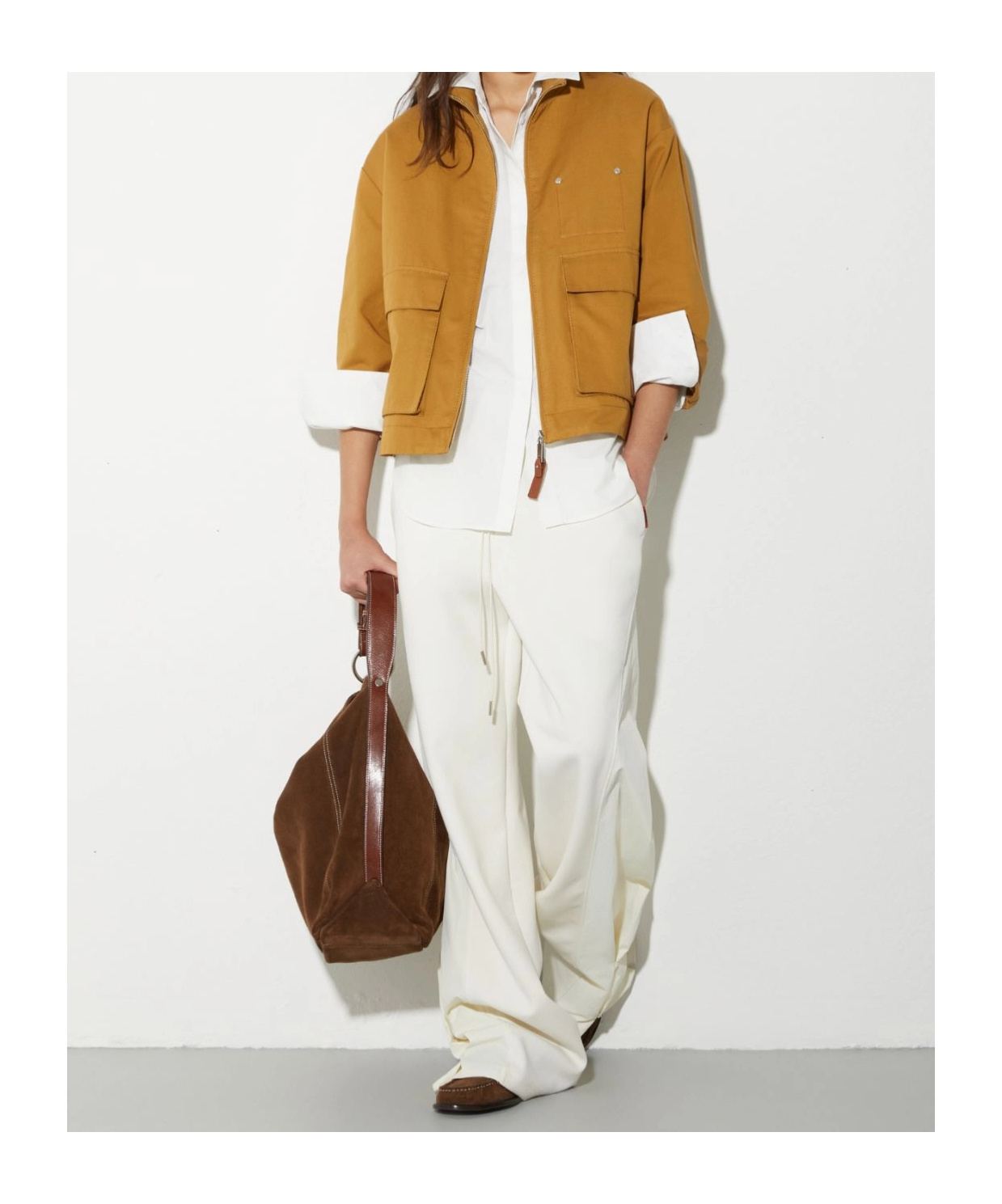 Maxco. Cotton-blend And Nylon Joggers In White