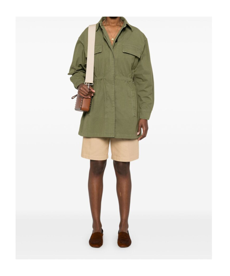 Prada Cotton Jacket In Green