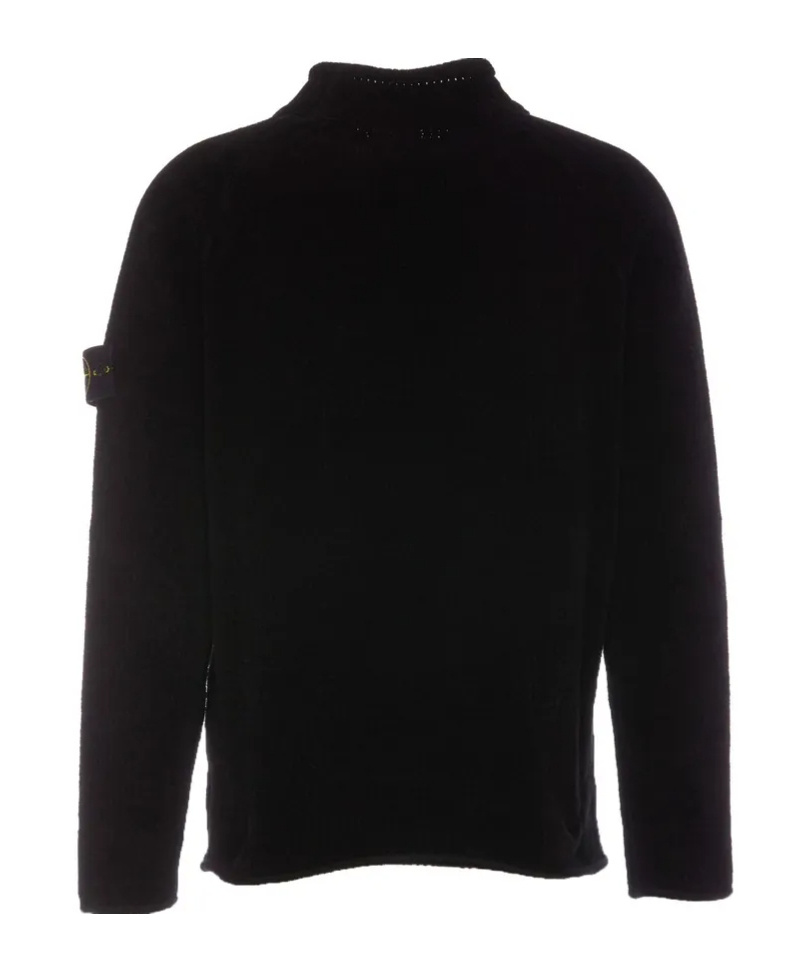 Shop Stone Island Compass-badge Sweatshirt In Black