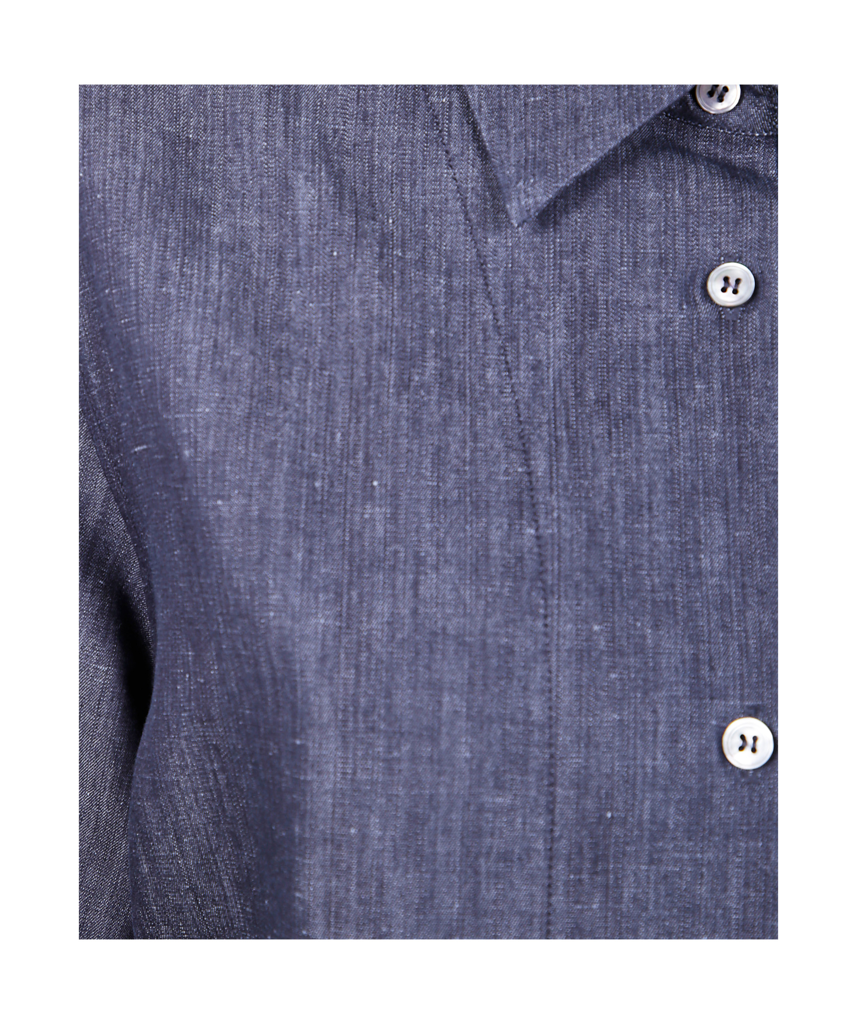 Studio Nicholson Tailored Shirt With Back Yoke And Collared Neck In Blue