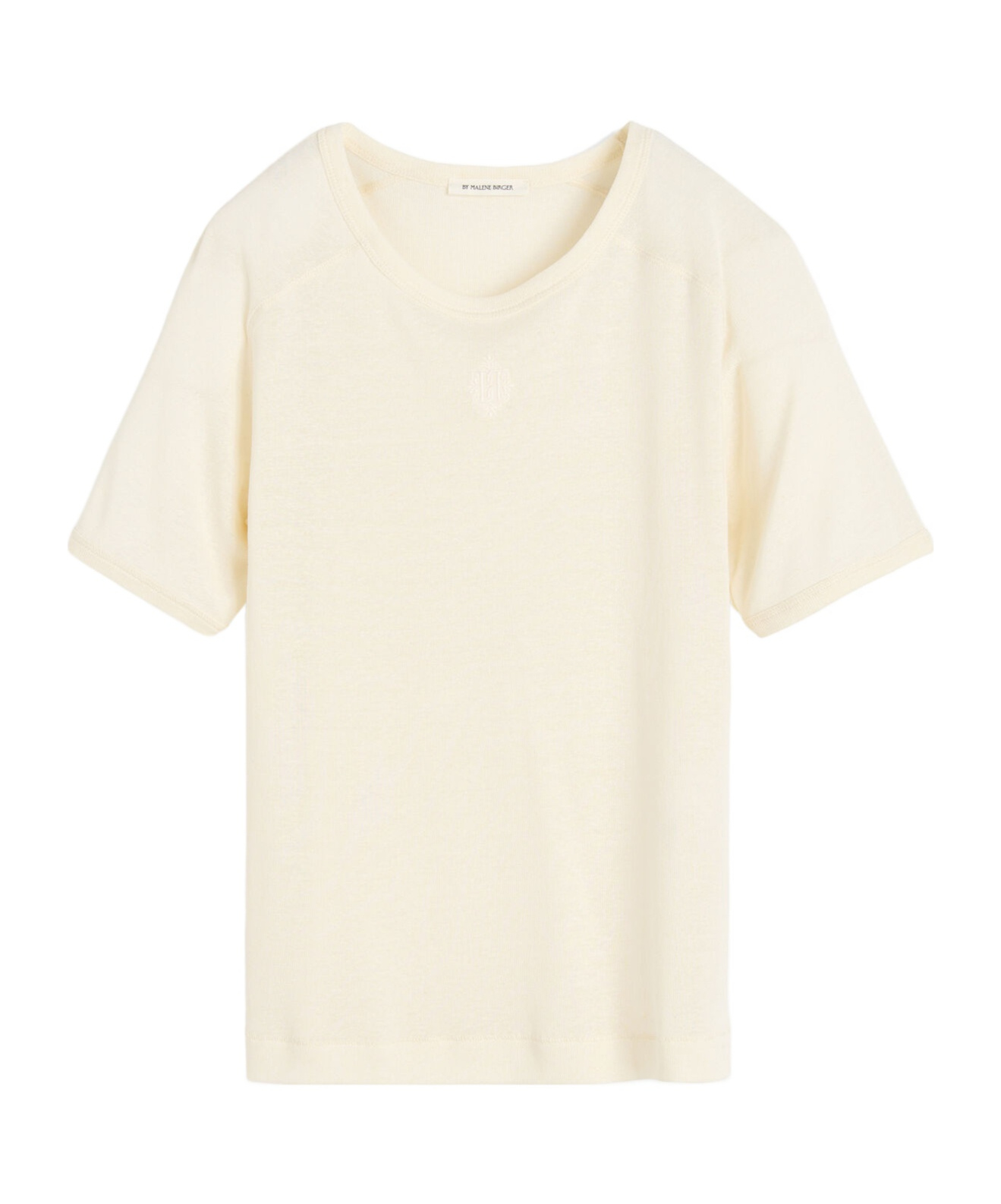By Malene Birger Round Neck Short-sleeved T-shirt In White