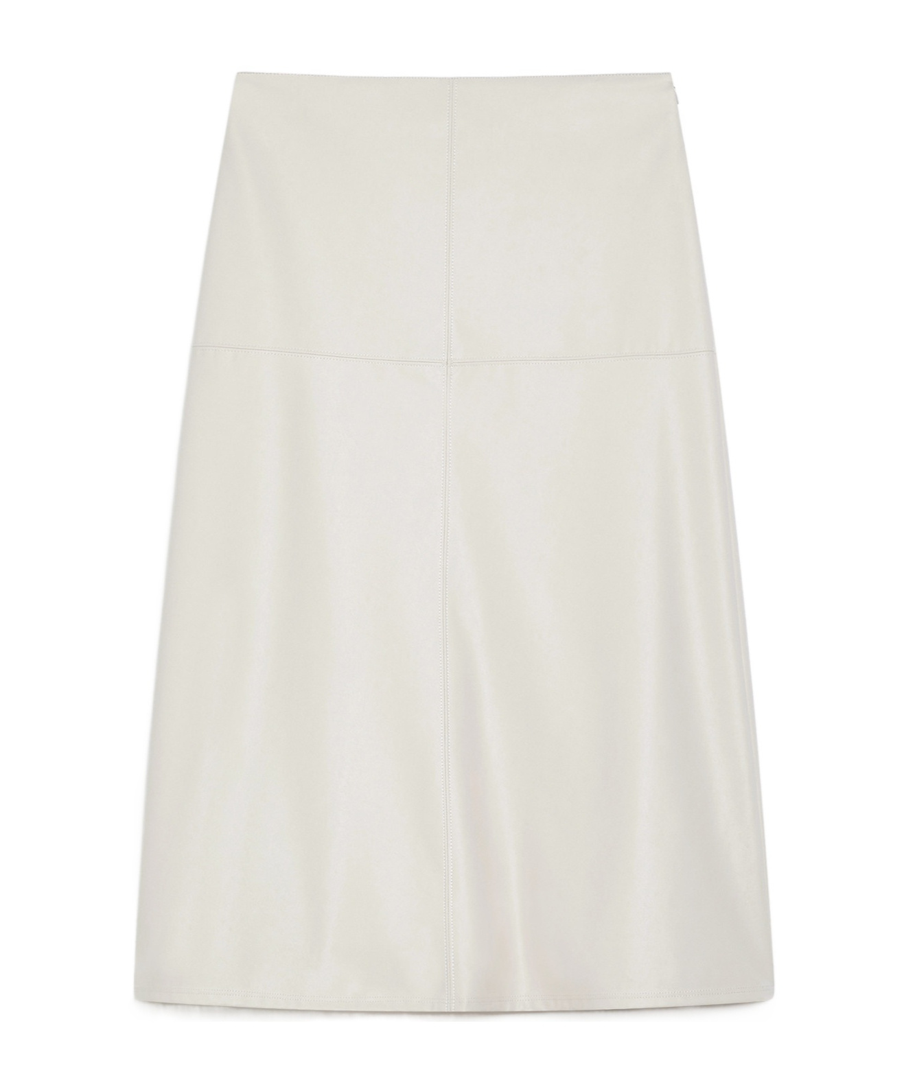 Max Mara High Waist Skirt In White