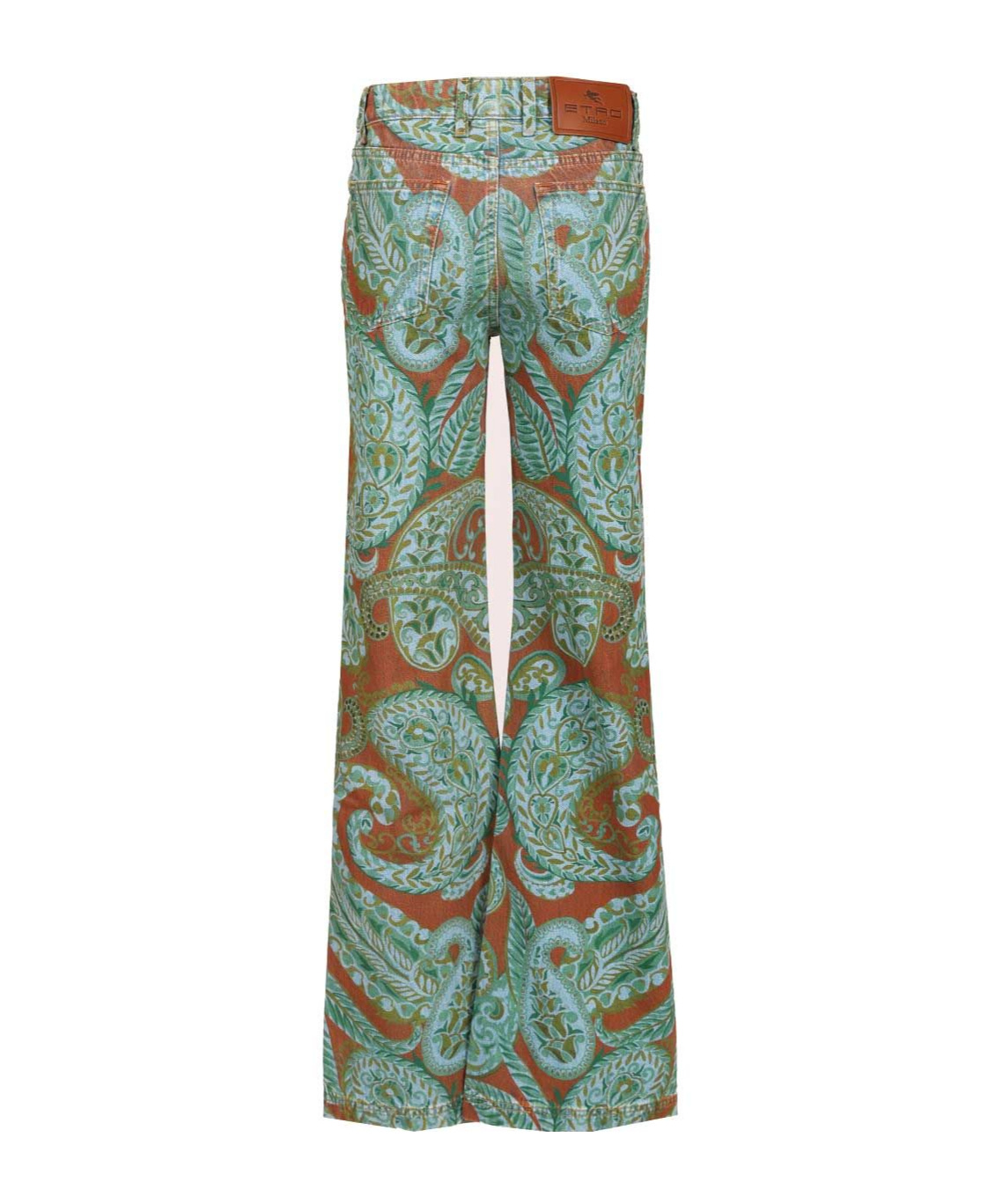 Etro Straight Fit With Paskey Motif Trousers Multicolor In Multi