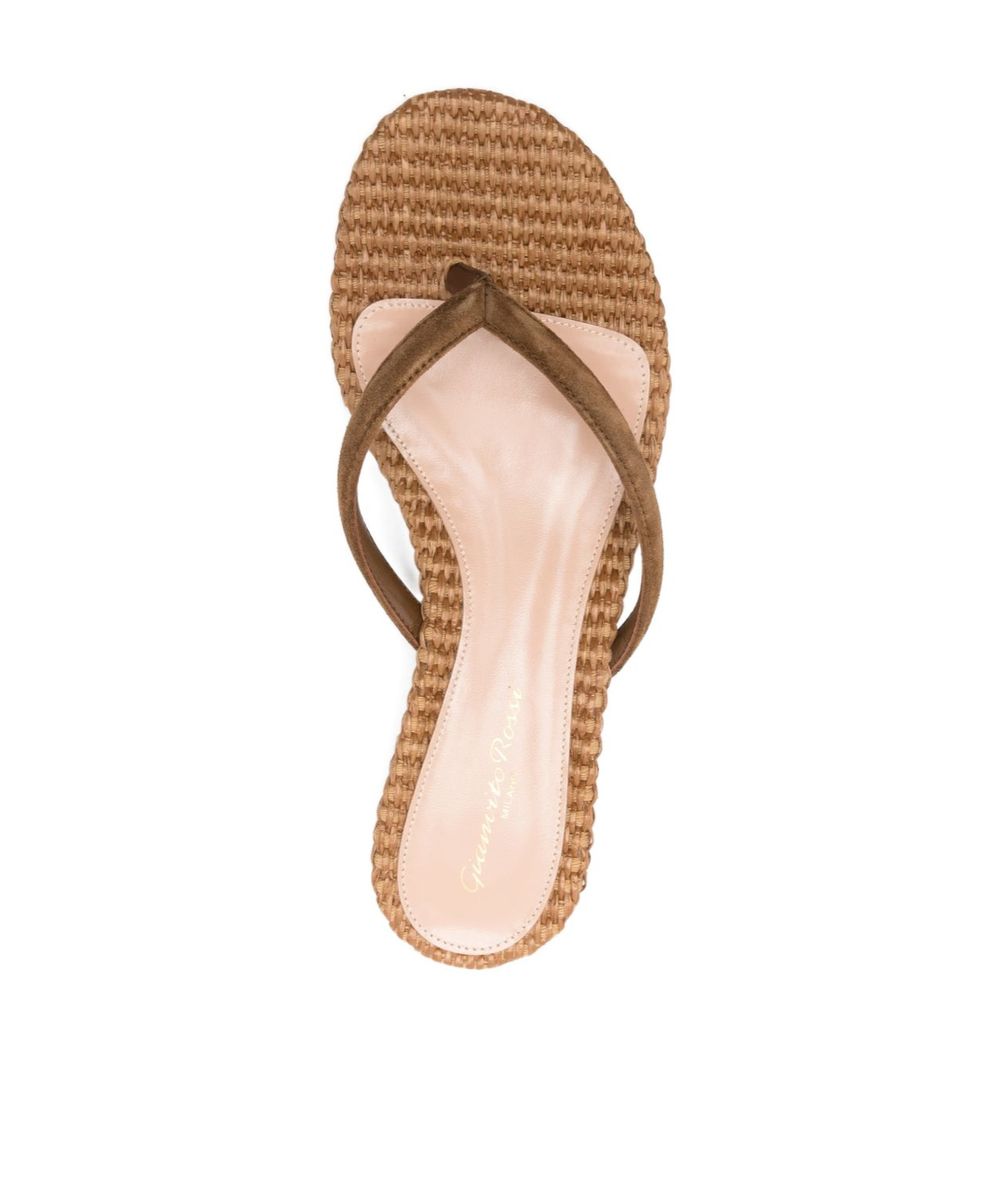 Gianvito Rossi Round-toe Flip-flops In Brown