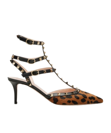 Valentino Rockstud High-heeled Sandals In Multi