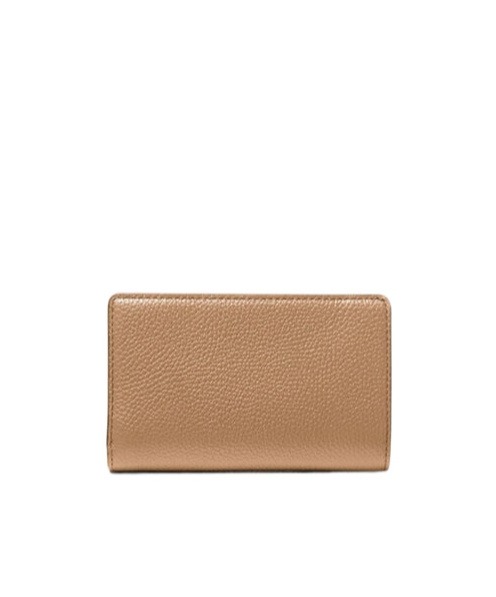 Michael Michael Kors Medium Pebble Leather Wallet In Brown