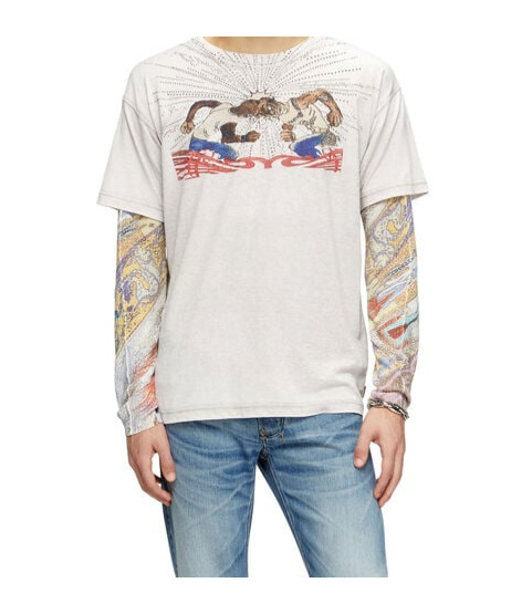Diesel T-norm-t15 Graphic Print T-shirt In Pink