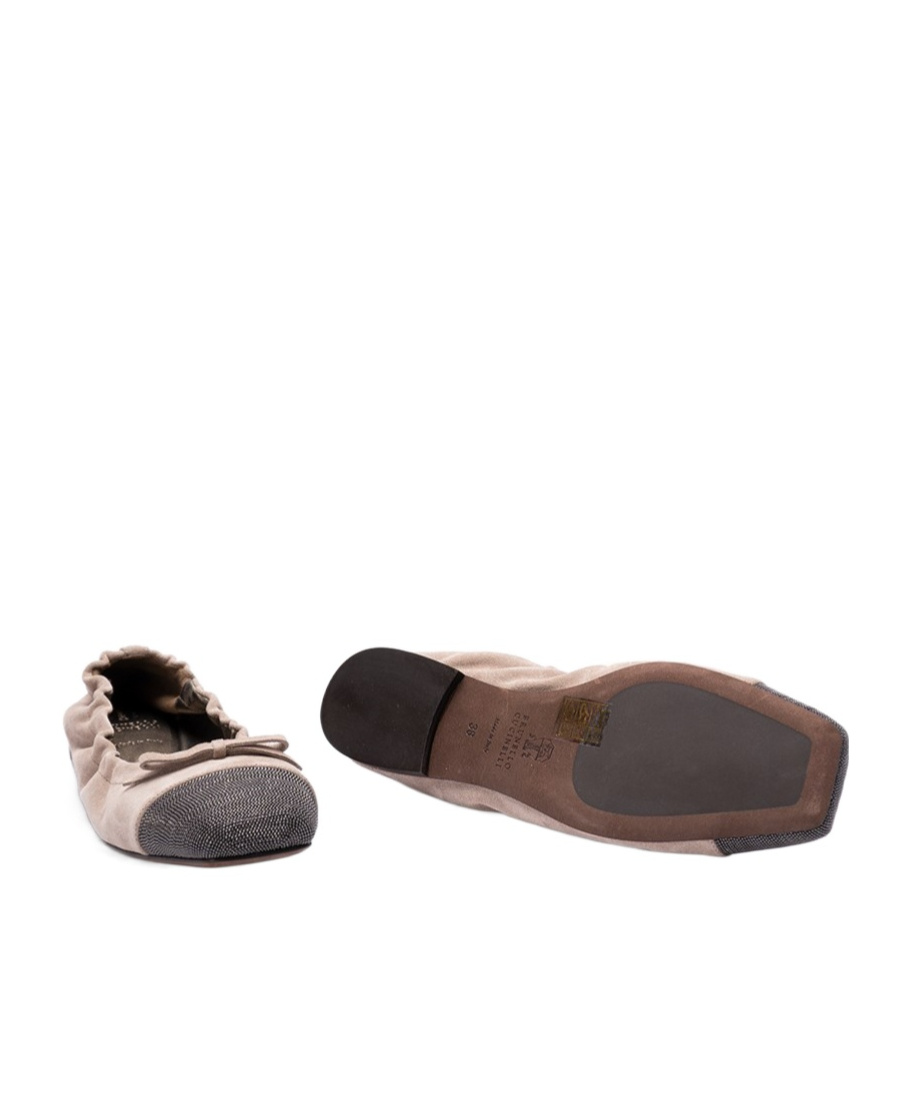 Brunello Cucinelli Ballerinas In Nude