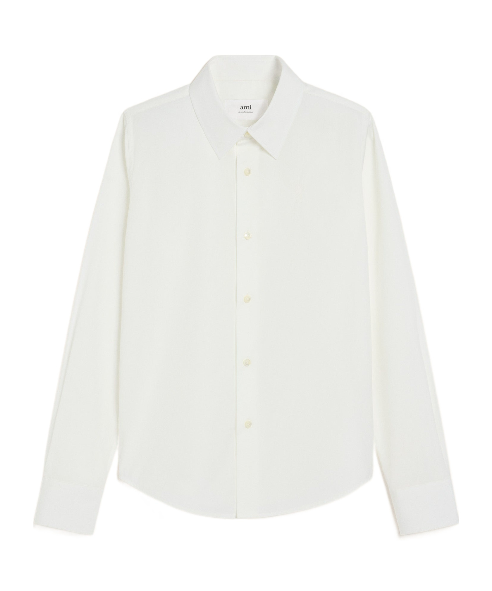 Ami Alexandre Mattiussi Ami Ami De Coeur Cotton Shirt In White