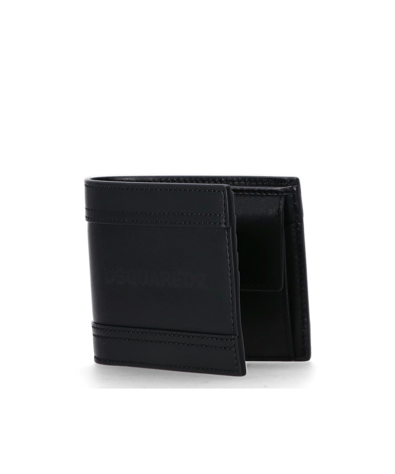 Dsquared2 Double-fold Wallet In Black