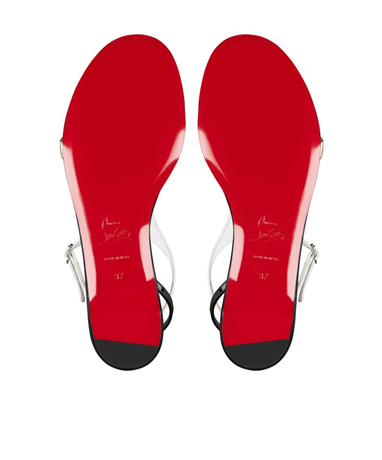 Christian Louboutin Athina Flat Sandals In Multi-color